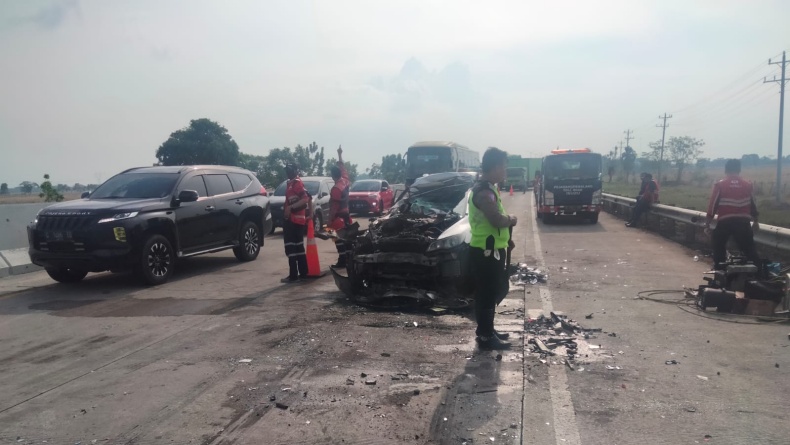  Polda Jateng Libatkan Puslabfor Selidiki Penyebab Kecelakaan Beruntun di Tol Pejagan-Pemalang
