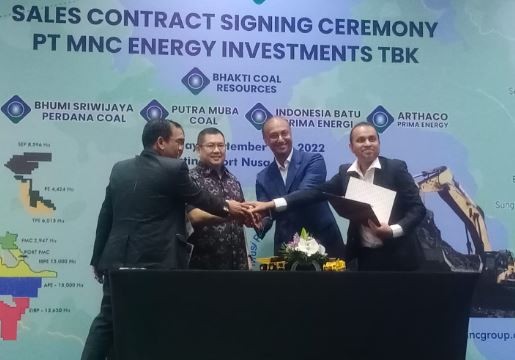 MNC Energy Investments (IATA) Teken Kontrak Penjualan Batu Bara Senilai Rp1,6 Triliun