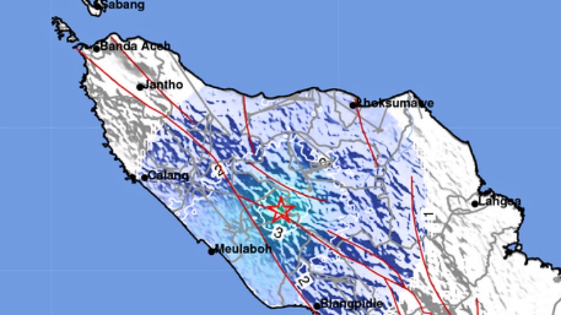 Gempa Terkini Magnitudo 4,5 Guncang Takengon Aceh Tengah