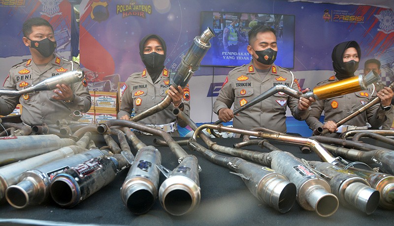 Ratusan Ribu Knalpot Brong Disita Polda Jawa Tengah - Bagian 3