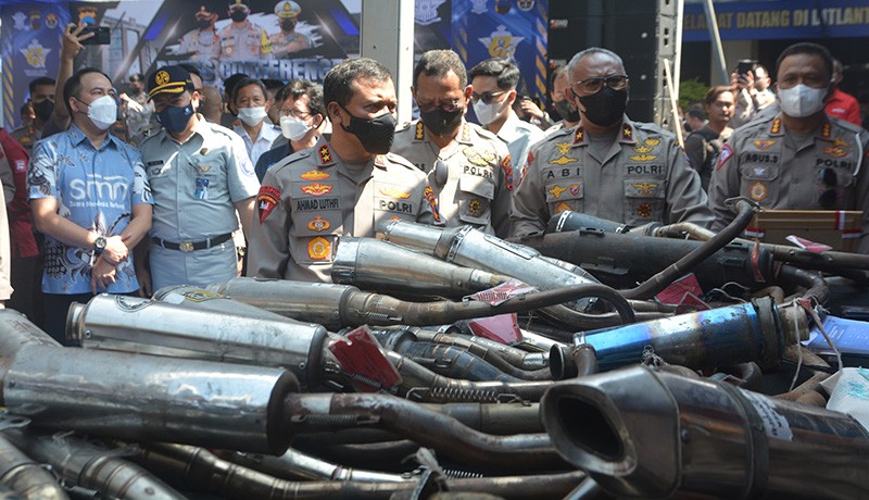 Ratusan Ribu Knalpot Brong Disita Polda Jawa Tengah - Bagian 1