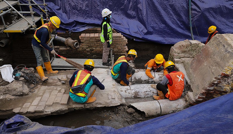 Penampakan Artefak Ditemukan saat Gali Terowongan Proyek MRT Jakarta - Bagian 4