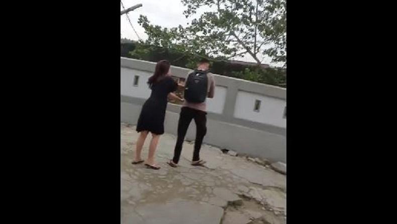 Viral Istri Ngamuk Digerebek Suami Sah, Lagi Asyik Selingkuh dengan Oknum Polisi