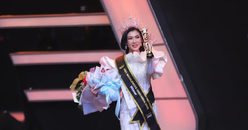 Raih Kemenangan, Marlienna Suwito Dinobatkan Jadi Mrs Worldwide Indonesia 2022