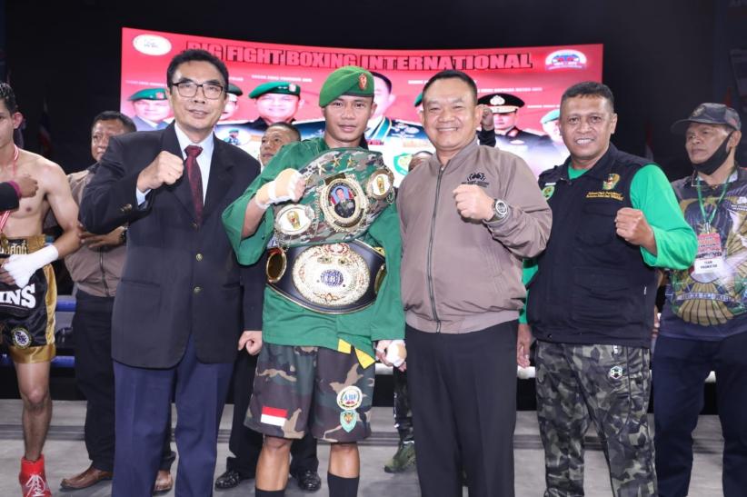 Bikin Bangga, Sertu Sonny Juara Asia Tinju usai Kalahkan Thailand 