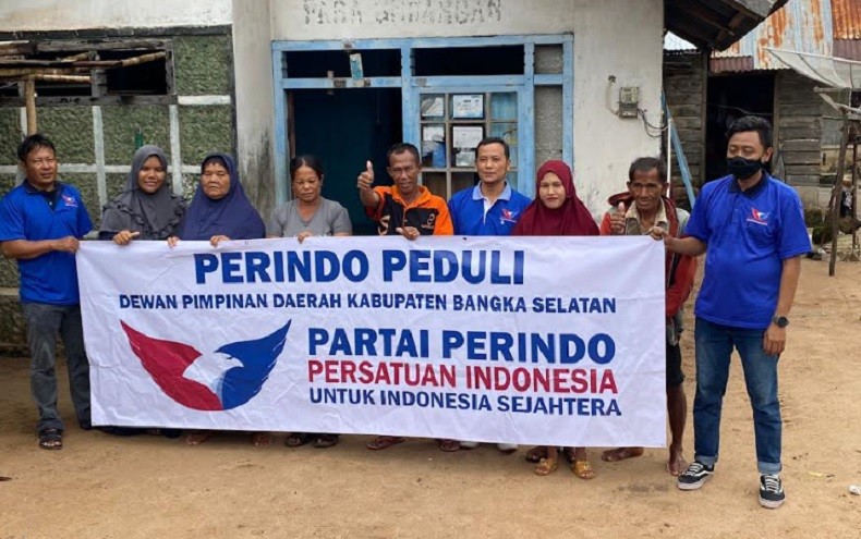 Korban Banjir di Bangka Selatan Merasa Terbantu dengan Bansos Perindo Peduli