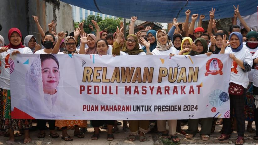 Perluas Dukungan, Relawan Puan Gelar Senam Asyik dan Aksi Peduli Masyarakat