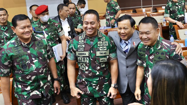Rekatkan Jenderal Andika dan Dudung di Rapat DPR, Prabowo Banjir Doa dan Dukungan Warganet