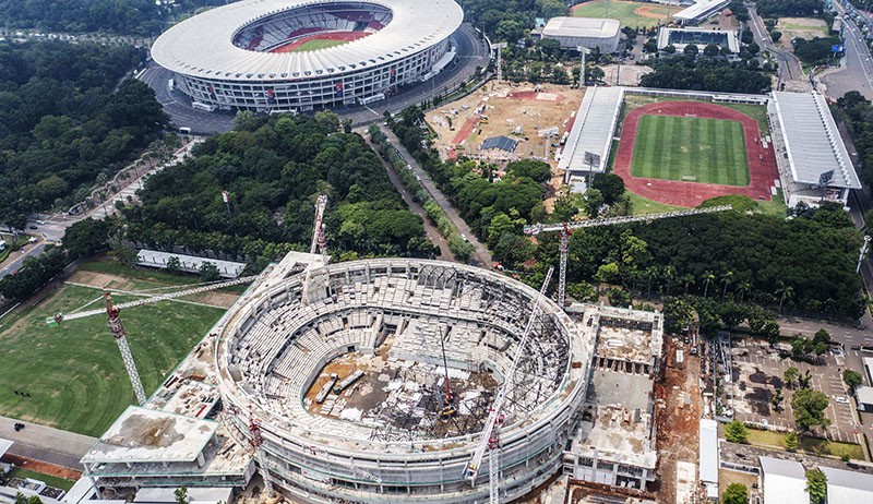 Penampakan Proyek Rp639,1 Miliar Indoor Multifunction Stadium di Samping Stadion GBK - Bagian 2