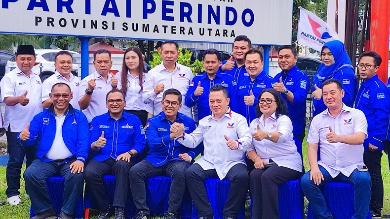 Terima Kunjungan DPD Demokrat, Ketua DPW Perindo Sumut: Silaturahim Ini yang Utama
