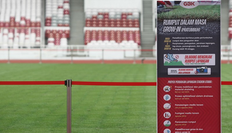 Perawatan Rumput Stadion Utama GBK Sambut Piala AFF 2022 - Piala Dunia U20 2023 - Bagian 5