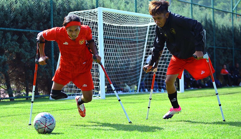 Semangat Timnas Amputasi Indonesia Latihan Jelang Laga Perdana Piala Dunia - Bagian 1