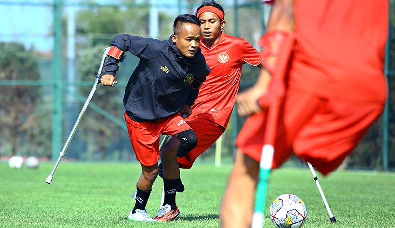 Semangat Timnas Amputasi Indonesia Latihan Jelang Laga Perdana Piala Dunia - Bagian 2