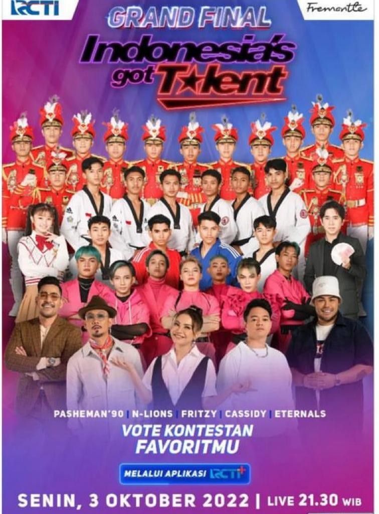Grand Final Indonesia’s Got Talent LIVE di  RCTI, RCTI+ dan Vision+
