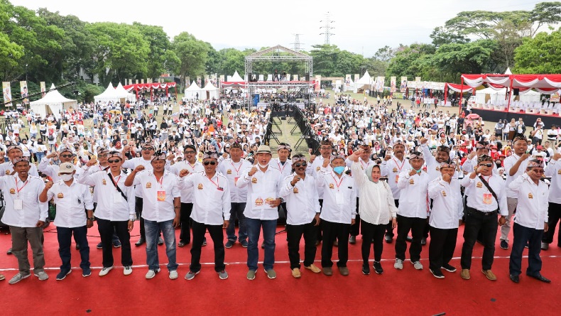 Dukungan kepada Ganjar Menguat, Warga Bandung Raya Gelar Deklarasi di Arcamanik 