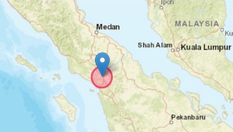 Gempa Tapanuli Utara Dirasakan Sejumlah Daerah dengan Skala III-VI MMI