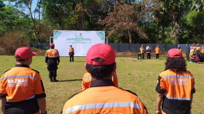 Baznas Sulut Tanggap Bencana, Ini yang Dilakukan 4 Relawan di Sulawesi Selatan 