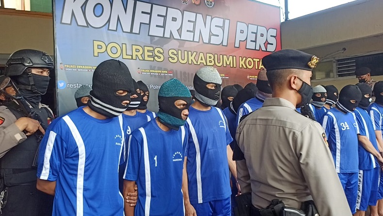 Kasus Narkoba, Puluhan Bandar Sabu dan Obat Ilegal di Sukabumi Ditangkap Polisi