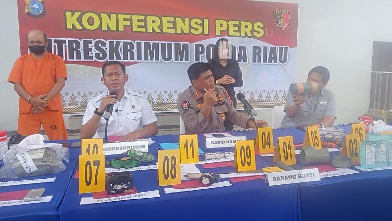 Ledakan di Inhu Riau Ternyata dari Bom Pipa, Pelaku Belajar Rakit lewat YouTube