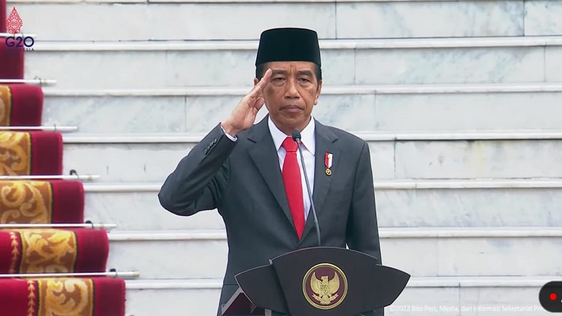 Upacara HUT ke-77 TNI, Presiden Jokowi Singgung Perang Rusia dan Ukraina