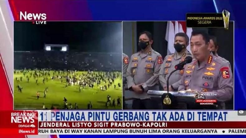 Kapolri Umumkan 6 Tersangka Kasus Tragedi Kanjuruhan, Ini Daftar Lengkapnya