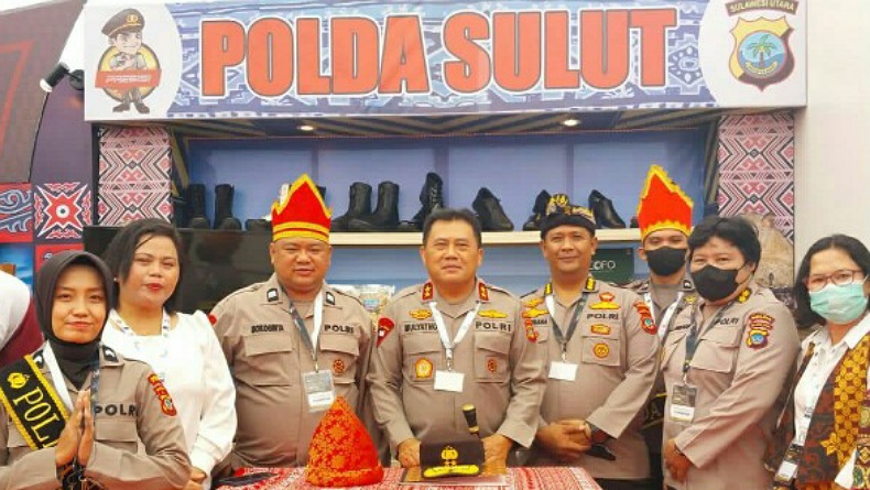 title Buka Stand Pameran di Nusa Dua Bali, Polda Sulut Promosikan Kacang Goyang Buka Stand Pameran di Nusa Dua Bali, Polda Sulut Promosikan Kacang Goyang