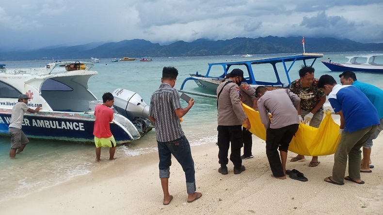 Wisatawan Lansia asal Madiun Tewas di Gili Meno saat Snorkeling, Teman Serombongan Syok