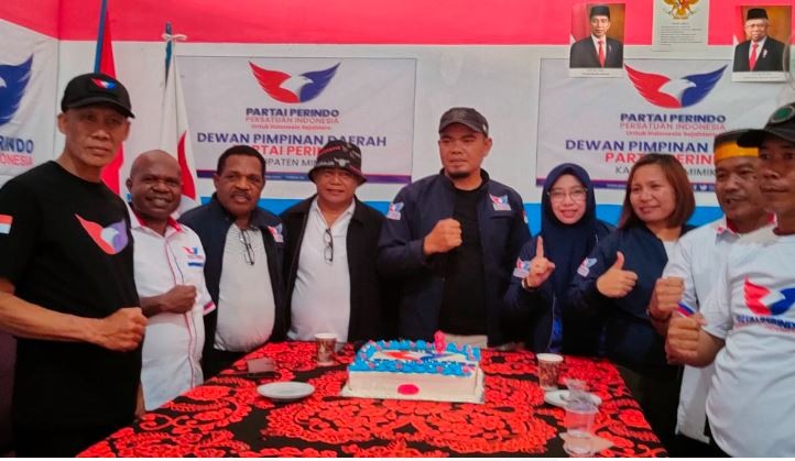 Rayakan HUT ke-8, Ketua DPD Perindo Mimika Sampaikan 3 Poin Hadapi Pemilu 2024