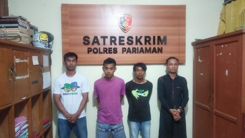Curi Pagar Jalur Kereta Api, 4 Sekawan di Pariaman Ditangkap Polisi