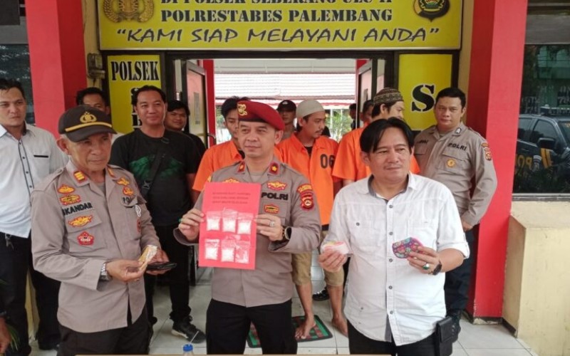 Polisi Tangkap 3 Bandar Sabu di Jakabaring Palembang 