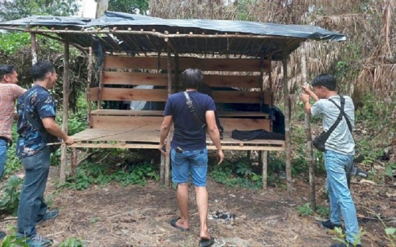 Dibangun di Seberang Sungai, Ini Bentuk Pondok Transaksi dan Pesta Sabu di Muratara