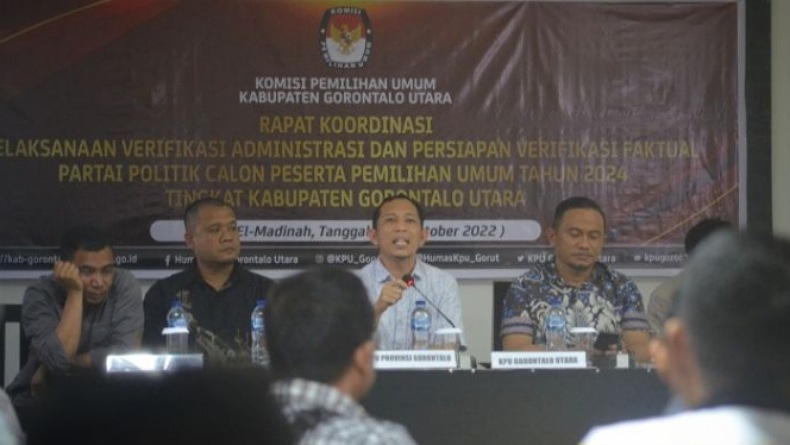 KPU Gorontalo Utara Imbau Parpol Bersiap Hadapi Verifikasi Faktual: Jangan Anggap Enteng 