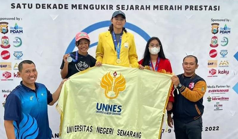 Membanggakan, 2 Mahasiswa Unnes Raih 6 Medali Emas Kejuaraan Renang Nasional