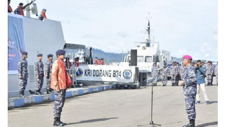 KRI Dorang-874 Gabung ke Lantamal IX Ambon, Perkuat Pengamanan di Laut Maluku