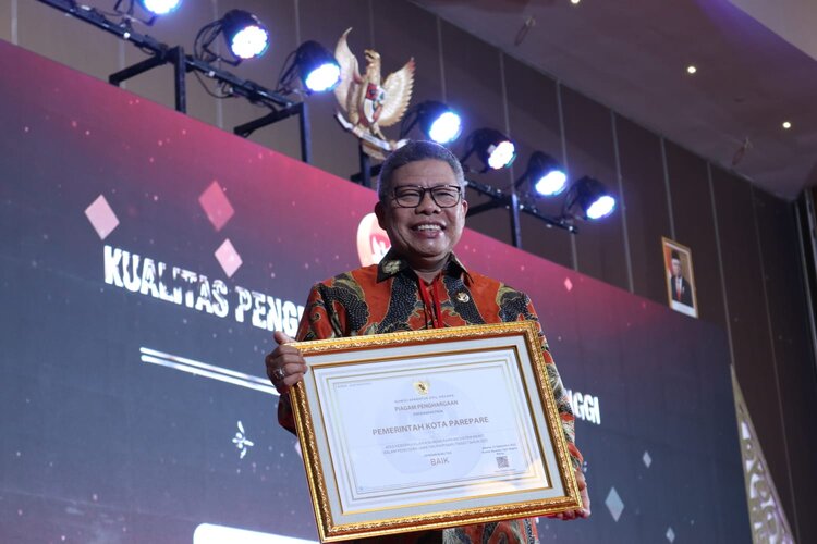 Wali Kota Parepare Raih Penghargaan Nasional dari KASN 