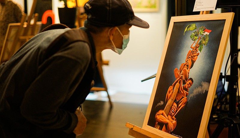 Kartunis Koran Sindo Berpartisipasi di Pameran Cartoon on Canvas - Bagian 2