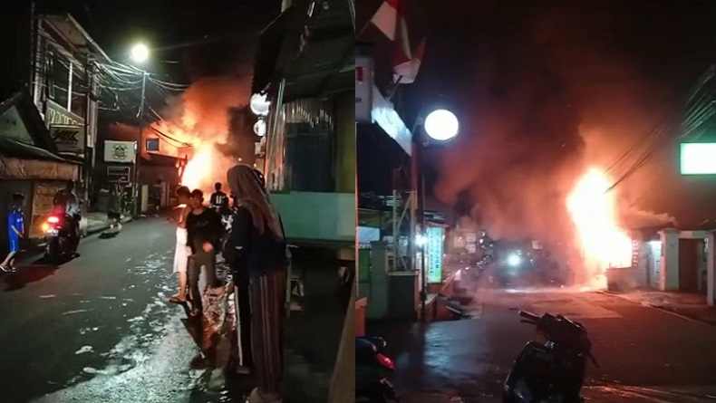 Pom Bensin Mini di Cipadung Bandung Terbakar, 2 Orang Terluka