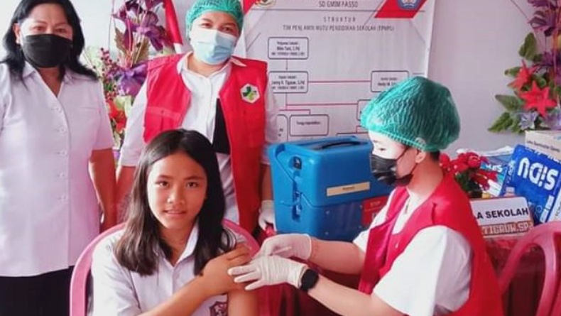 Cegah Kanker Serviks, Siswa Perempuan Sekolah Dasar di Minahasa Divaksinasi HPV