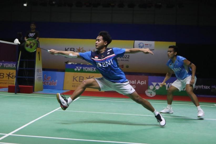 Ganda Putra Indonesia Rahmat/Pramudya Juara Indonesia Masters 2022  - Bagian 3