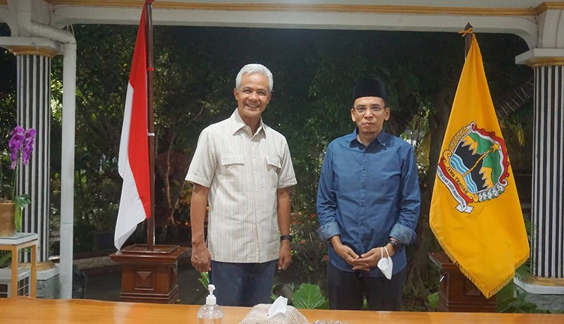 Momen Pertemuan TGB Zainul Majdi dan Ganjar Pranowo di Semarang  - Bagian 2