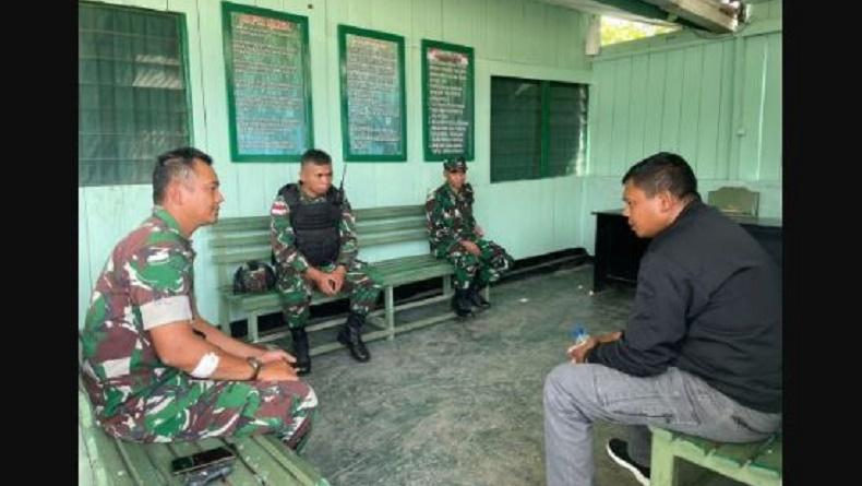 Usai Cek TKP Konter HP Dijarah, Kapolres Dogiyai Temui Anggota TNI yang Dikeroyok