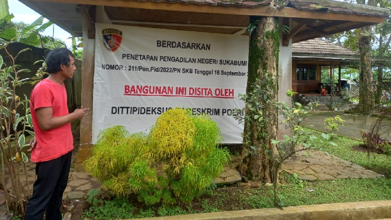 Bareskrim Polri Sita Vila Cinta Milik Mantan Ketua DPRD Jabar di Cikole Sukabumi