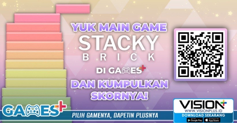 Dapatkan Skor dengan Main Game Stacky Brick di Games+!
