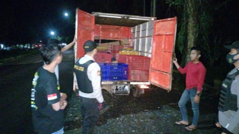 Polres Kotamobagu Periksa Setiap Kendaraan Angkutan Barang di Perbatasan Kota, Ada Apa?