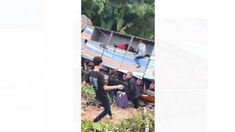 Identitas Korban Kecelakaan Bus ALS di Tapsel, Santri Ponpes Purba Baru Madina