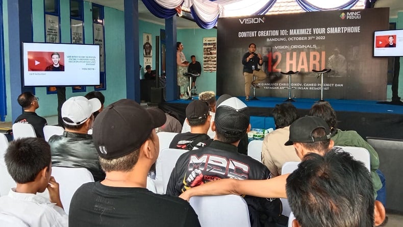 Vision+ dan MNC Peduli Latih Mantan Narapidana Produksi Konten di Bandung