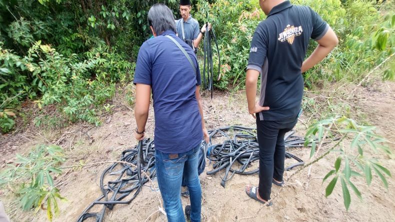Curi Kabel di Pabrik Tapioka, 5 Warga Bangka Barat Ditangkap Polisi