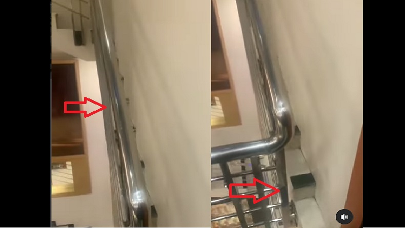 Viral Tangga Super Sempit Cuma Muat 1 Kaki, Netizen Sampai Sebut untuk Peserta Ninja