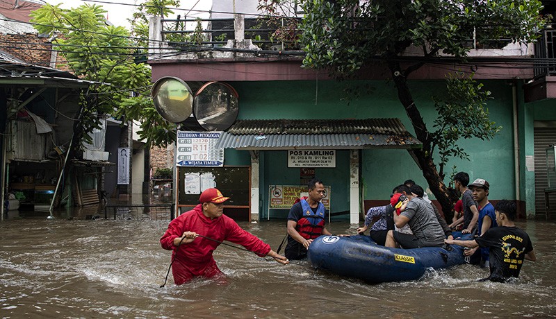 Kawasan Petogogan Jaksel Banjir usai Diguyur Hujan Deras - Bagian 1