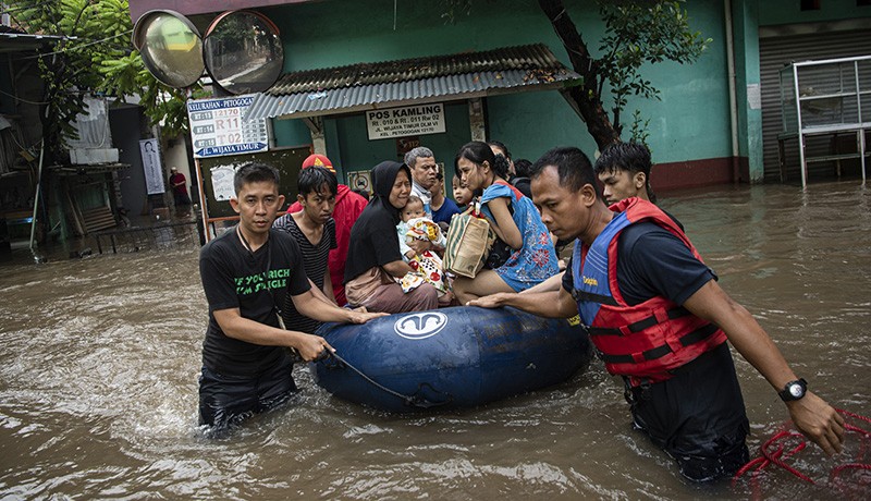 Kawasan Petogogan Jaksel Banjir usai Diguyur Hujan Deras - Bagian 2